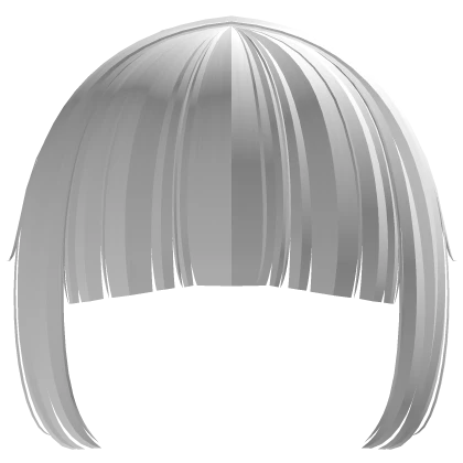 ୨୧: kawaii angelic doll bangs in white