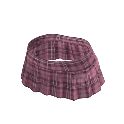 ☆ 2000s Mini Pleated Skirt in Pink Plaid