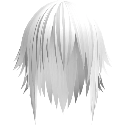 long gothic vampire boy hair in white