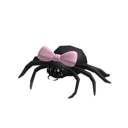 ♡ Creepycute spider plushie with pink bow ♡