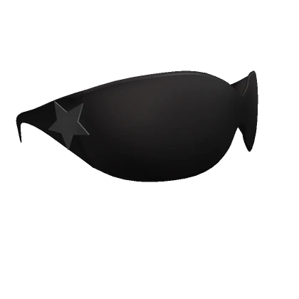 Black Y2K Cyberstar Shades