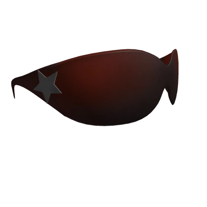 Red Y2K Cyberstar Shades