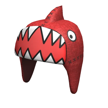 Red Shark Ushanka Drakobloxxer