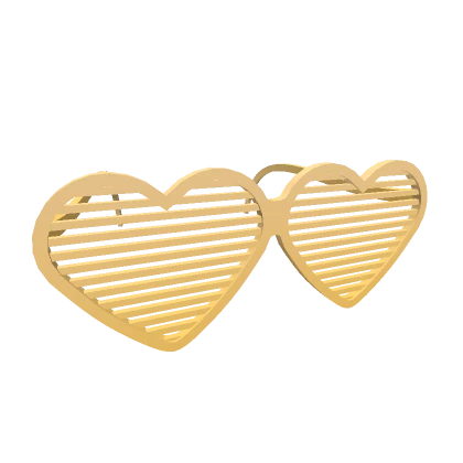 Oversized Heart Valentines Shutter Shades (YELLOW)