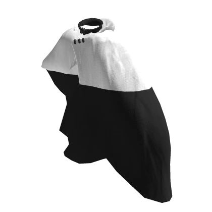 Long Black & White Cloak