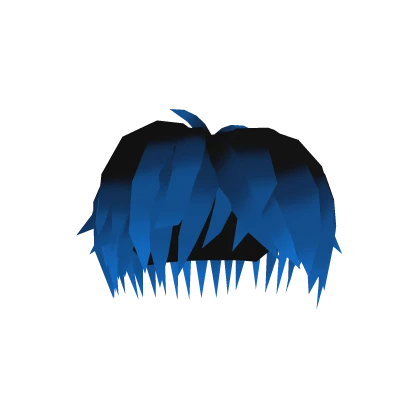 Neon Midnight Blue Messy Hair