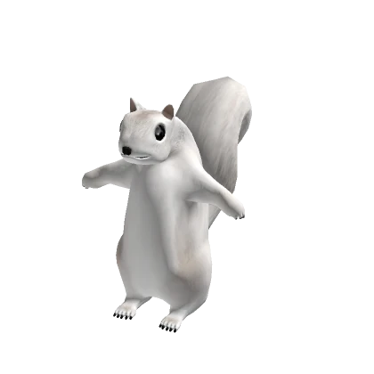 White Fur Squirrel Suit