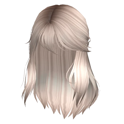 Wispy Half-up Ponytail in Platinum Blonde