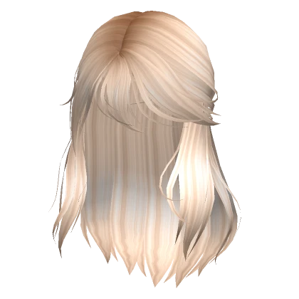 Wispy Half-up Ponytail in Warm Blonde