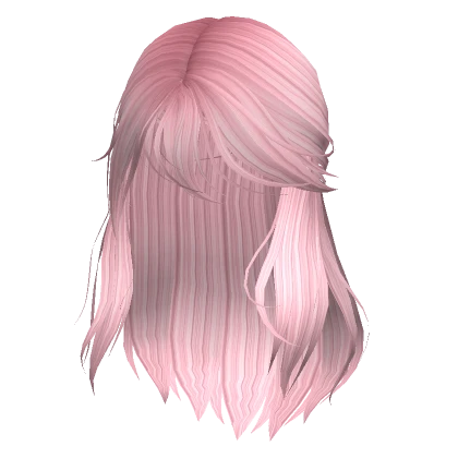 Wispy Half-up Ponytail in Pink