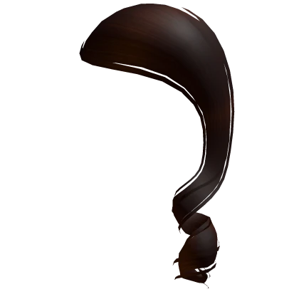 Dark Brown Swoop Curl Bang
