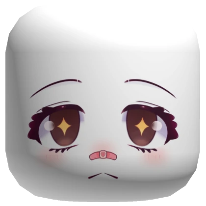 Cute Chibi Star Eyes Face Mask