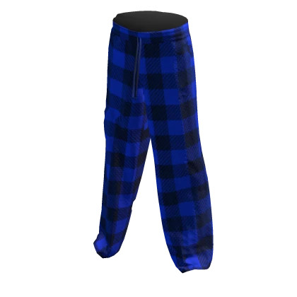 Blue Plaid Pants