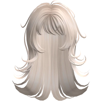 ♡ Messy Long Emo Wolfcut in Beige