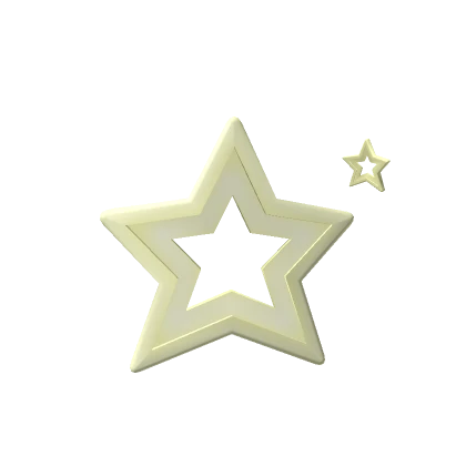 Yellow Star Clips