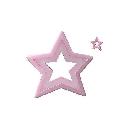 Pink Star Clips