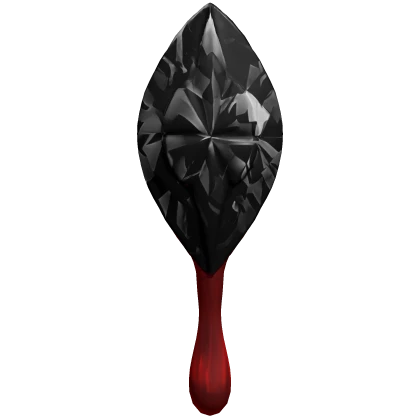 ✭ leaking uzi forehead gem in black