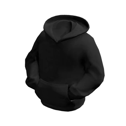 Black Posed Pocket Hoodie
