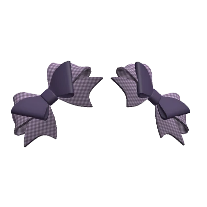 Preppy Purple Plaid Bows