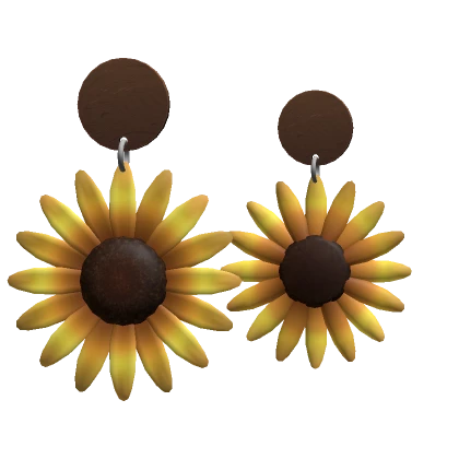 Sunflower Flower Earrings