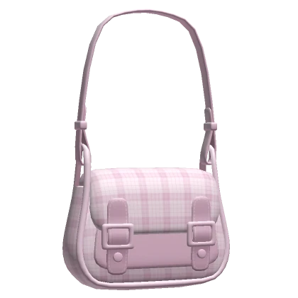 Pink Plaid Shoulder Bag