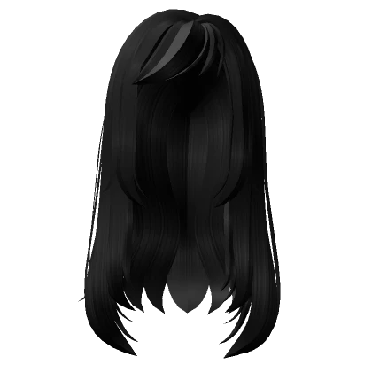 Long straight scene hair (black)