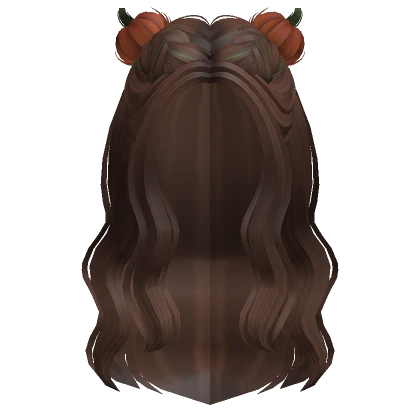 Braided Halloween Pumpkin Buns Hair (Brown)