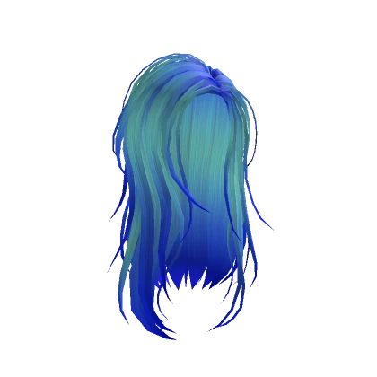 Long Mermaid Hair - Blue