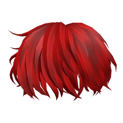 Red 3D Messy Hairstyle 0.1050