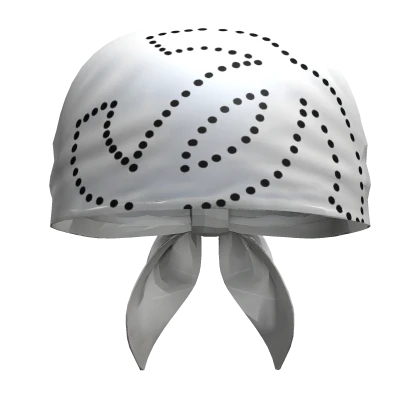 cc White Stylish Headscarf Bandana Babushka