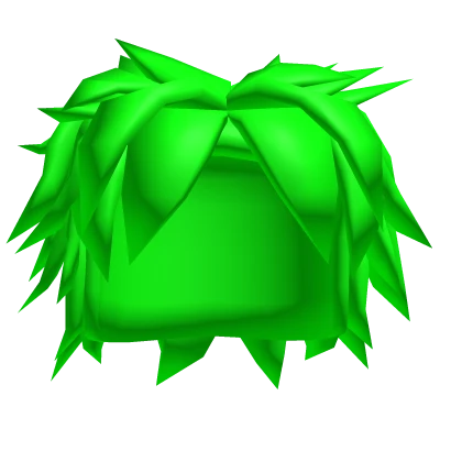 Spiky Neon Green Scene Hair