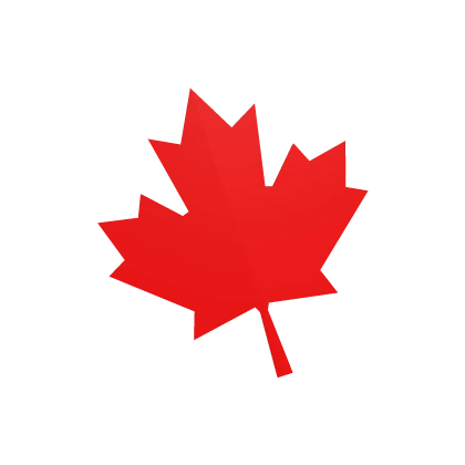Canada Maple Leaf Face Sticker