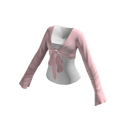 Tie Front Crop Cardigan