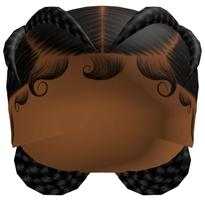 𝓢 | Black Criss Cross Stitch Braids 