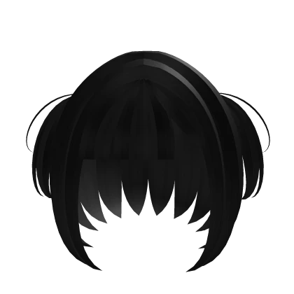 ♡ Cute Black Bob With Pigtails ｡ ｡ ( ´ ꒳ ` )