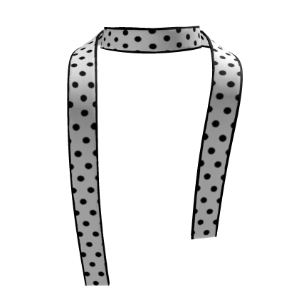 black and white polka dot scarf 3.0
