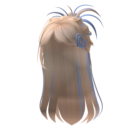 🍀Summer Half Up Hair (Blue/Blonde)