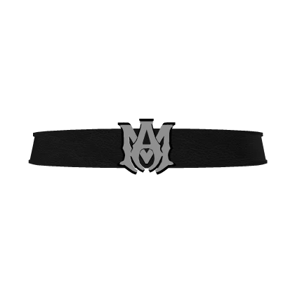 4.0 Black Designer "MA" Amiri Belt