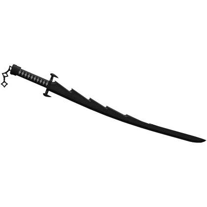 Left Black Japanese Samurai Katana