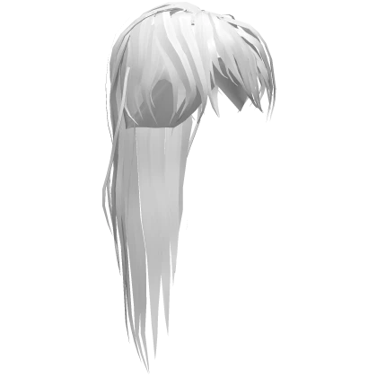 Chic Messy White Glamour Mullet