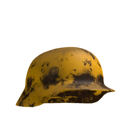 Damaged Steel Helmet Yellow