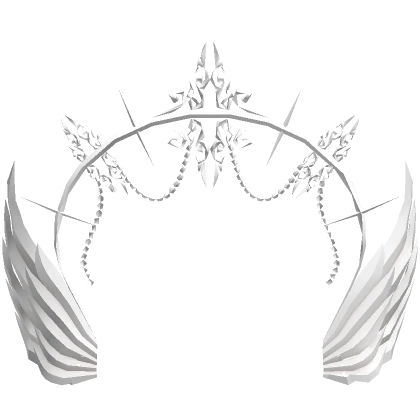 White Angel Halo Crown w/ Pearls