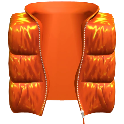 Puffer Vest Jacket Shiny Orange [1.0]