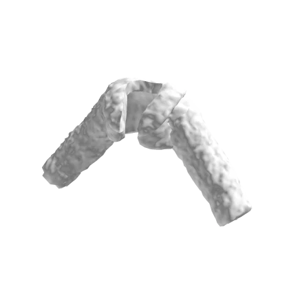 Fluffy Crop Jacket White