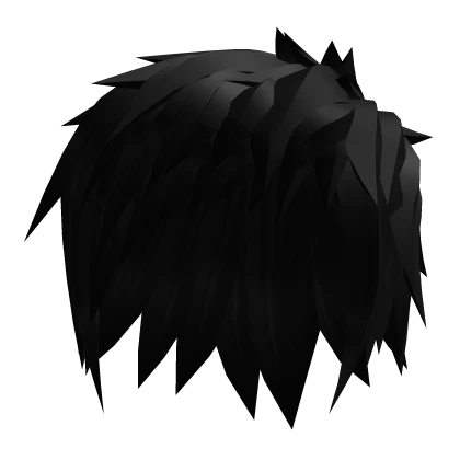 ⌖ black emo scene layered hair ⌖