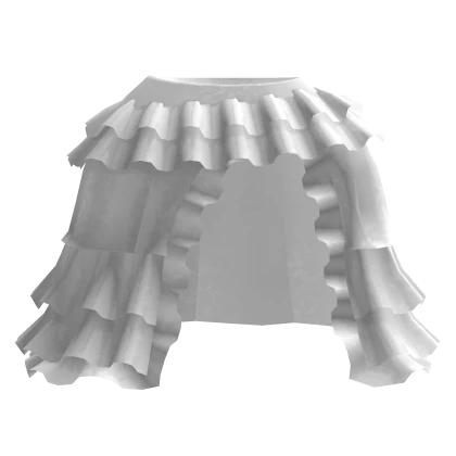 gothic victorian long ruffled skirt 3.0 white