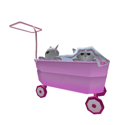 Pink Wagon of Kittens