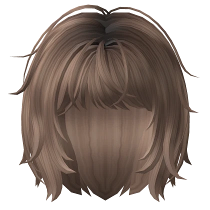 Messy Short Layered Bob (Milk Tea Brown)