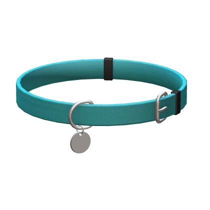 cyan dog collar