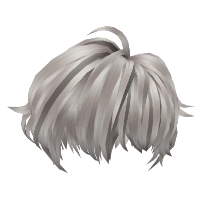 Stylish Messy Spiky Anime Boys Emo Hair (silver)